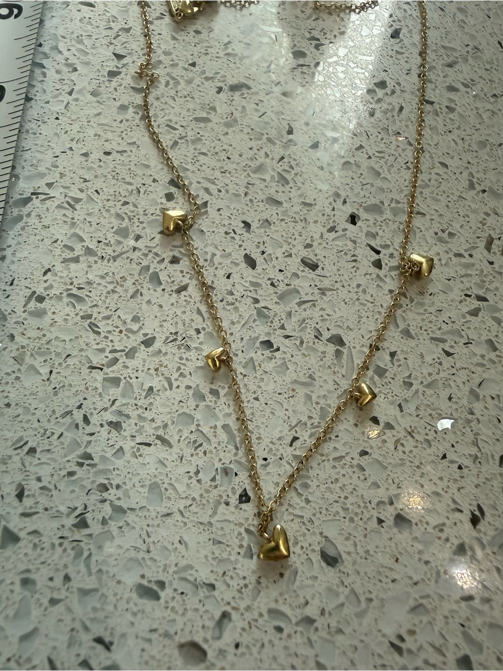 Kendra Scott Gold Layered Heart Charm Necklace